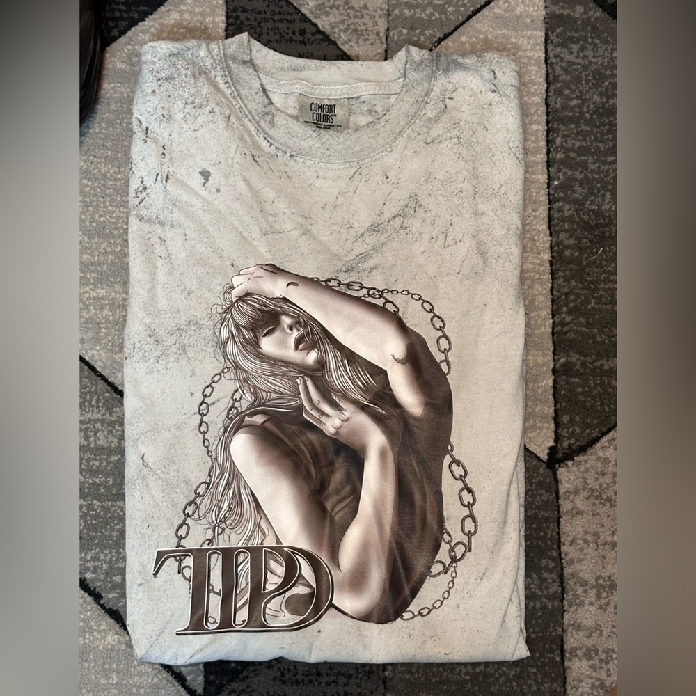 New custom made TTPD on Comfort Colors Colorblast Tshirt in smoke.
